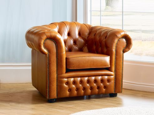 Ashford Leather Chesterfield Chair