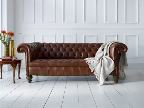 Berwick Classic Leather Chesterfield Sofa