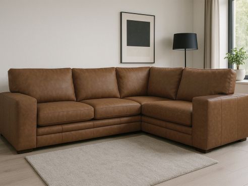 Abbey Leather Corner Settee