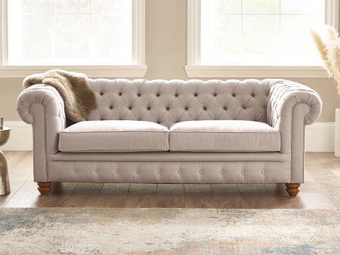 Burwood Fabric Chesterfield Sofa