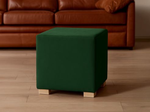 Cube Fabric Single Footstool