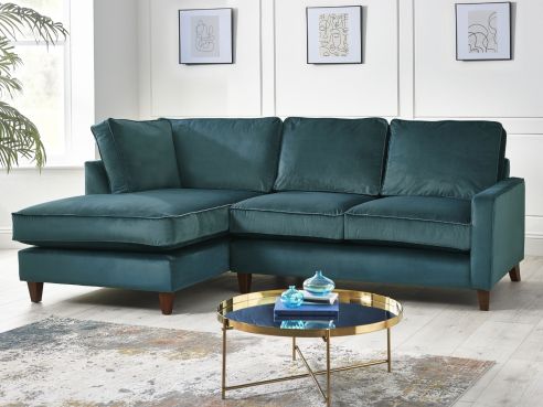 Drake Fabric Small Chaise Sofa