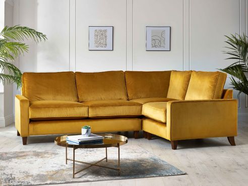 Drake Velvet Corner Sofa