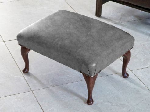 Elizabeth Small Leather Footstool