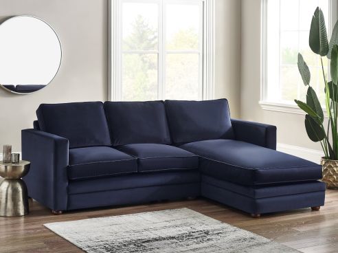 Heather Fabric Sectional Sofa