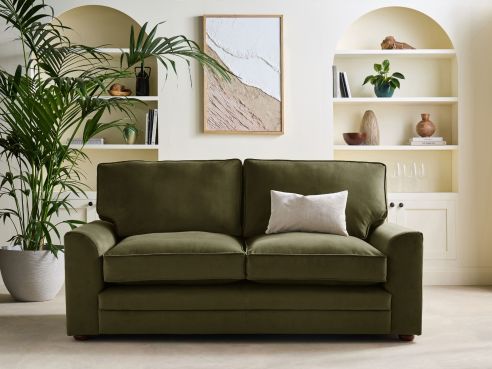 Liberty Green Fabric Sofa