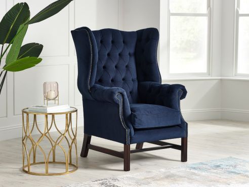 Manchester Fabric High Wingback Chair