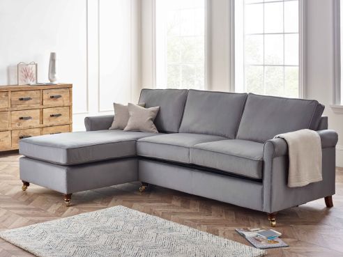 Salisbury Velvet Chaise Sofa